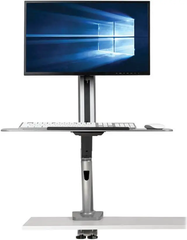 Alt view image 10 of 13 - DESK MOUNT FOR SIT STAND DESKTOP WORKSTATION STANDING DESK