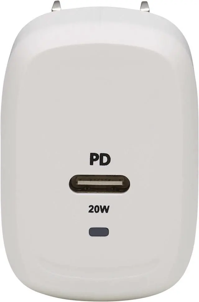 Alt view image 6 of 15 - Tripp Lite Compact 1-Port USB-C Wall Charger GaN Technology 20W U280W0120C1G