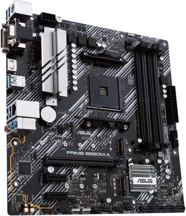 Alt view image 5 of 13 - ASUS PRIME B550M-A (90MB14I0-M0EAY0) AM4 AMD B550 SATA 6Gb/s Micro ATX AMD Motherboard