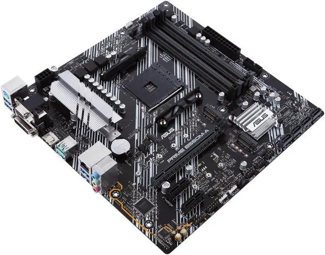 Alt view image 4 of 13 - ASUS PRIME B550M-A (90MB14I0-M0EAY0) AM4 AMD B550 SATA 6Gb/s Micro ATX AMD Motherboard