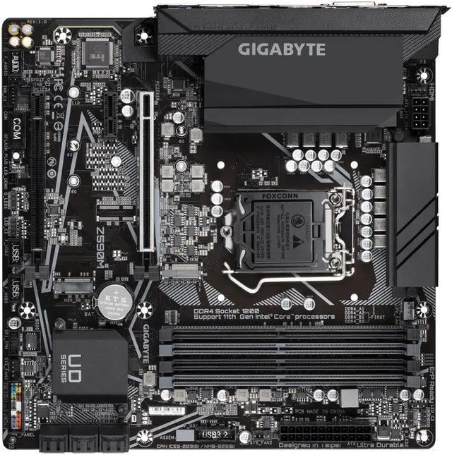 Main image of Gigabyte Z590M Intel Z590 Express LGA 1200 Micro ATX DDR4-SDRAM Motherboard