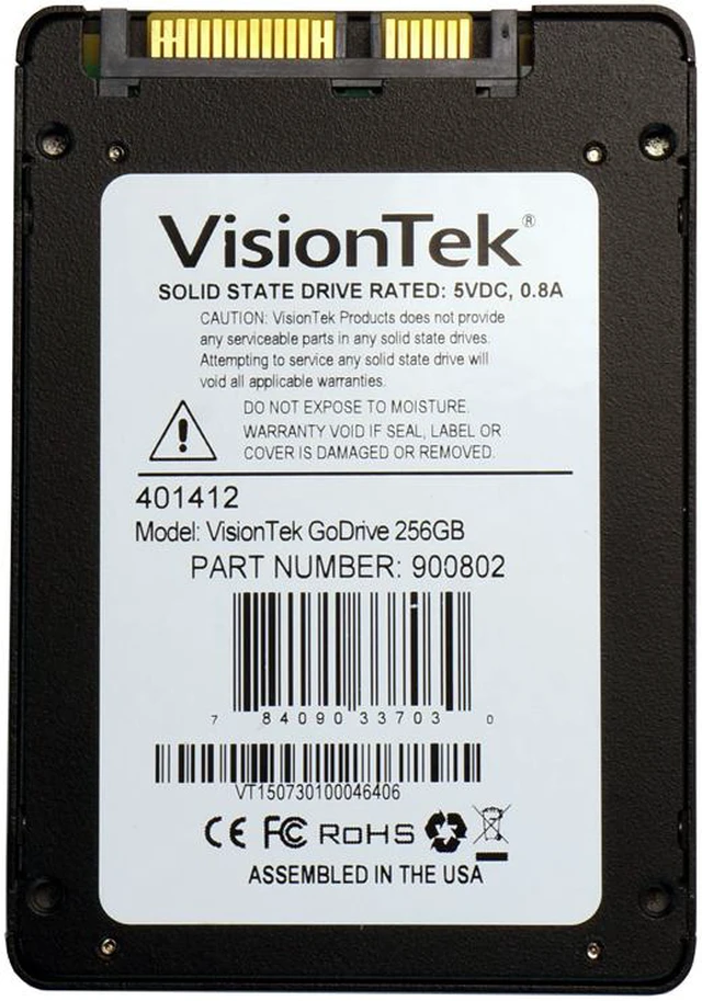 VisionTek 2.5" 256GB SATA III MLC Internal Solid State Drive (SSD ...