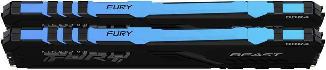 Alt view image 3 of 10 - Kingston Fury Beast RGB 32GB (2 x 16GB) DDR4 3200MHz DDR4 Dual Memory Kit KF432C16BBAK2/32