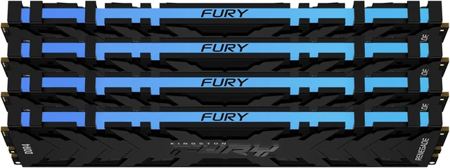 Alt view image 2 of 3 - 32GB Kingston Fury Renegade RGB 3000MHz DDR4 Quad Memory Kit (4 x 8GB)