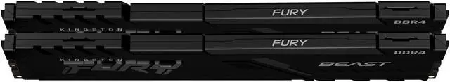 Alt view image 3 of 20 - Kingston Fury Beast 16GB (2 x 8GB) DDR4 3600MHz Dual Memory Kit KF436C17BBK2/16