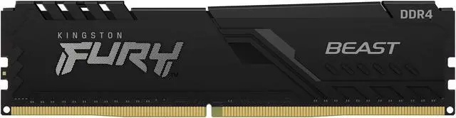 Alt view image 4 of 20 - Kingston Fury Beast 16GB (2 x 8GB) DDR4 3600MHz Dual Memory Kit KF436C17BBK2/16
