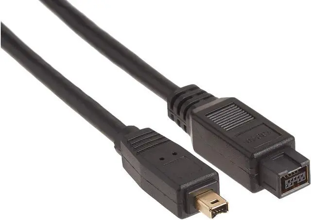 Alt view image 2 of 2 - NEON Firewire IEEE 1394 180cm - 4-pin to 9-pin Connectors Cable Color Black Model C155-94B-1.8
