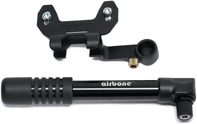 Alt view image 2 of 5 - EyezOff Airbone ZT-514 Mini Bicycle Pump 160PSI with Valve Adapters and Mounting Bracket