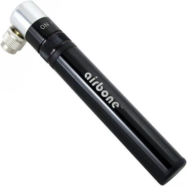 Alt view image 2 of 5 - EyezOff Airbone ZT-726 Mini Dual Function Bicycle Pump - Compact Manual Pump + CO2 Inflator (100PSI)