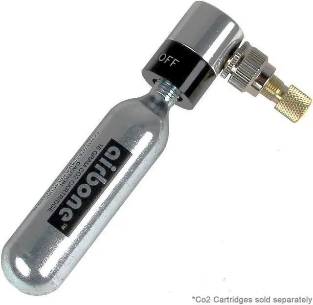 Alt view image 3 of 5 - EyezOff Airbone ZT-726 Mini Dual Function Bicycle Pump - Compact Manual Pump + CO2 Inflator (100PSI)
