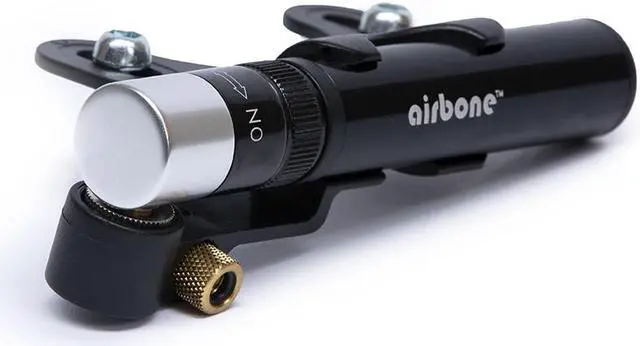 Alt view image 5 of 5 - EyezOff Airbone ZT-726 Mini Dual Function Bicycle Pump - Compact Manual Pump + CO2 Inflator (100PSI)