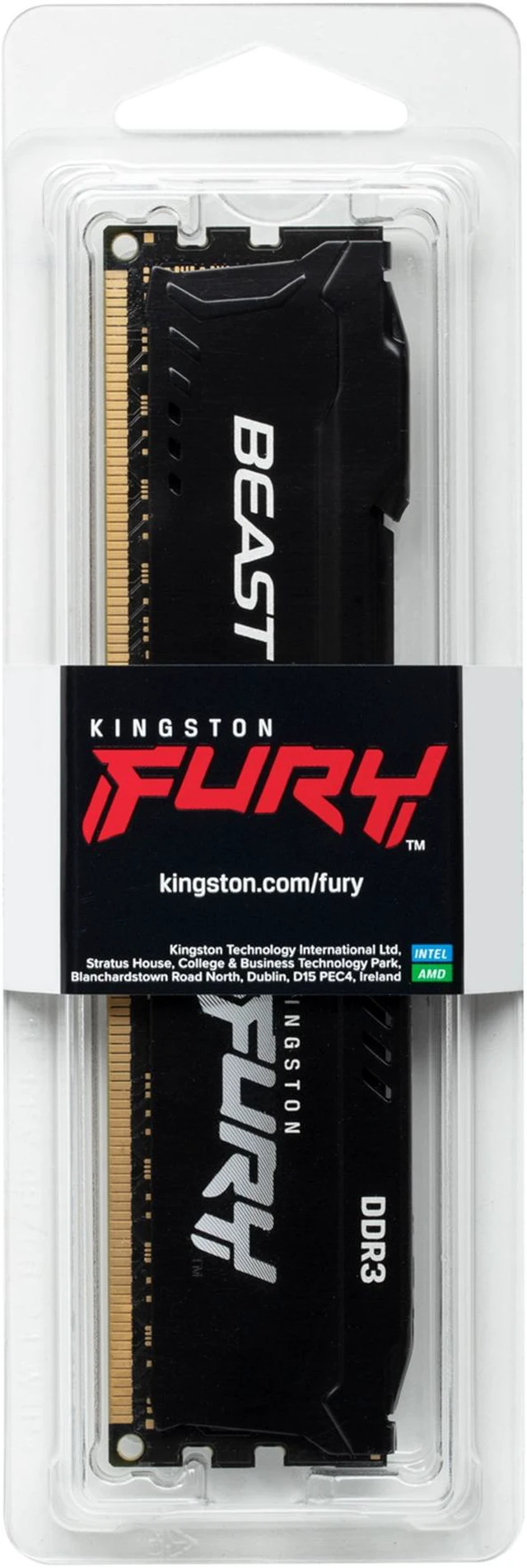 Alt view image 5 of 7 - 4GB Kingston Technology FURY Beast 1866MHz DDR3 Memory Module (1 x 4GB) - Black