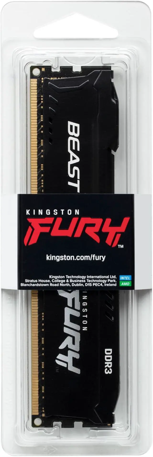 Alt view image 5 of 8 - 8GB Kingston Technology FURY Beast 1866MHz DDR3 Memory Module (1 x 8GB) - Black