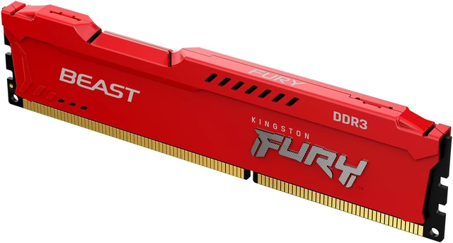 Alt view image 3 of 6 - 4GB Kingston Technology FURY Beast 1866MHz DDR3 Memory Module (1 x 4GB) - Red