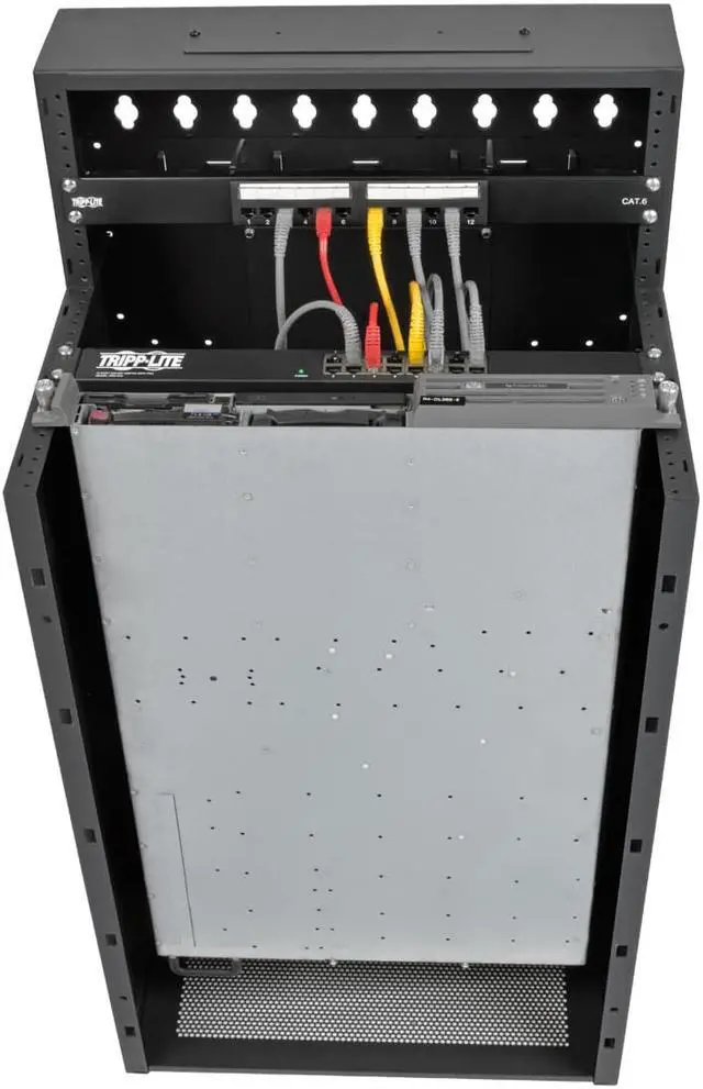 Alt view image 10 of 14 - TRIPP LITE SRWF16U38 16U WALLMOUNT LOW PROFILE VERTICAL RACK ENCLOSURE SERVER CABINET