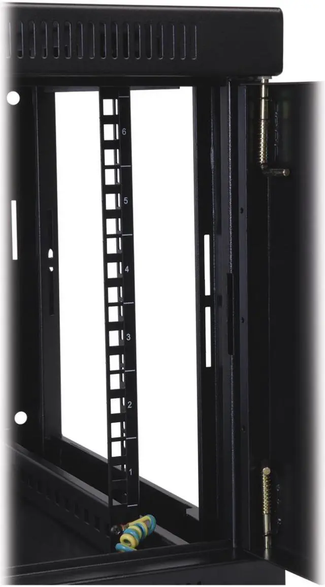 Alt view image 9 of 20 - Tripp Lite 10U Wall-Mount Rack Enclosure Server Cabinet, Hinged Back, Clear Acrylic Window (SRW10USG)
