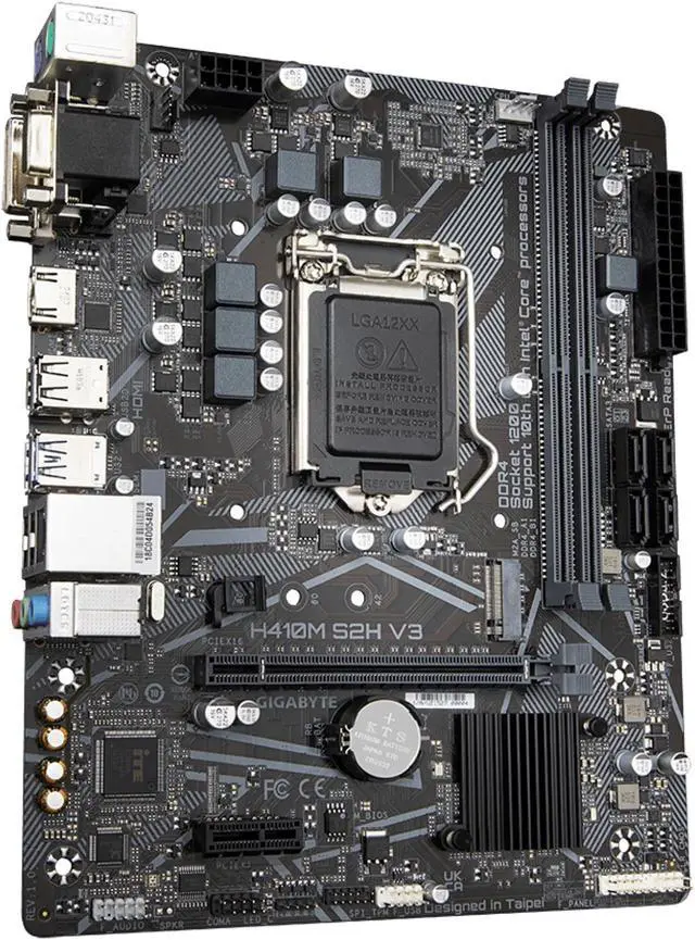 Alt view image 6 of 8 - Gigabyte H410M S2H V3 LGA 1200 Intel H510 DDR4 Micro ATX Motherboard (H410M S2H V3)
