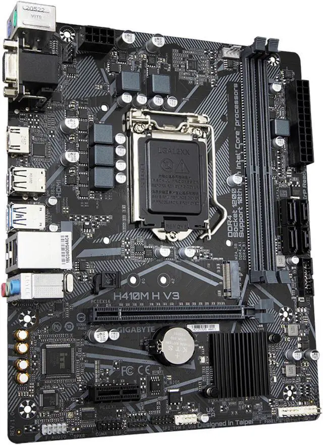 Alt view image 5 of 6 - Gigabyte H410M H V3 LGA 1200 Intel H510 DDR4 Micro ATX Motherboard (H410M H V3)