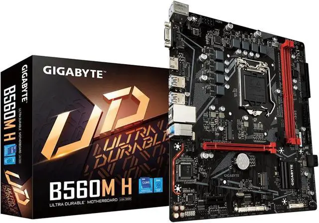 Alt view image 8 of 8 - GIGABYTE B560M H LGA 1200 Intel B560 SATA 6Gb/s Micro ATX Intel Motherboard