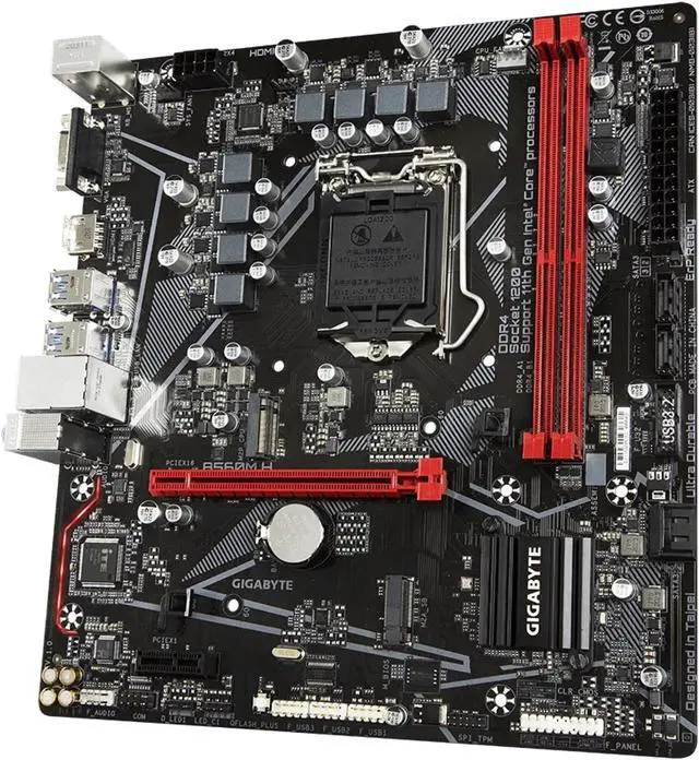 Alt view image 6 of 8 - GIGABYTE B560M H LGA 1200 Intel B560 SATA 6Gb/s Micro ATX Intel Motherboard