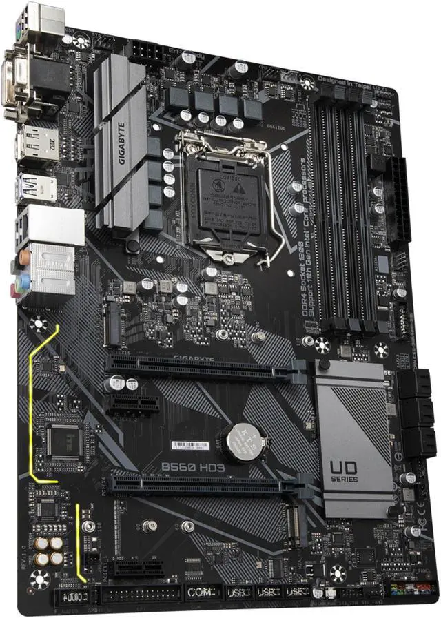 Alt view image 7 of 9 - GIGABYTE B560 HD3 LGA 1200 Intel B560 ATX Intel Motherboard