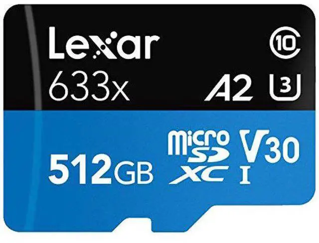 Alt view image 20 of 20 - Lexar High-Performance 633x 512GB microSDXC Flash Card Model LSDMI512BBNL633A