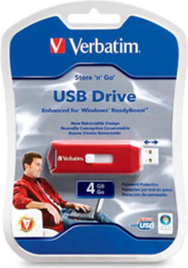 Alt view image 16 of 20 - Verbatim Store 'n' Go 4GB Flash Drive (USB2.0 Portable / Red) 95236