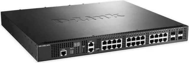 Alt view image 5 of 7 - D-Link 24-Port Lite Layer 3 Stackable 10GbE Managed Switch