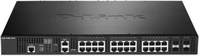 Alt view image 6 of 7 - D-Link 24-Port Lite Layer 3 Stackable 10GbE Managed Switch