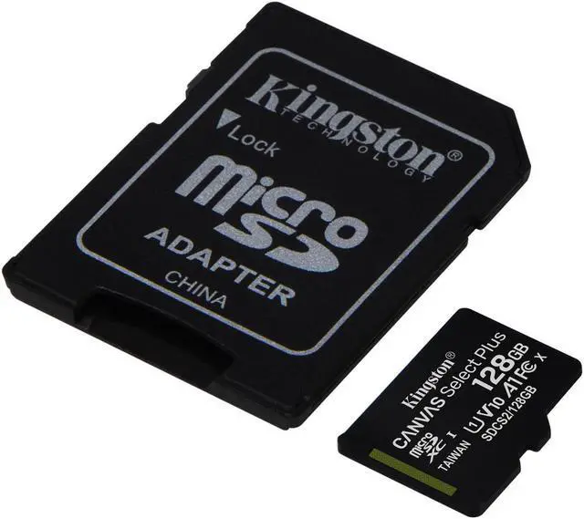 Alt view image 17 of 20 - Kingston Canvas Select Plus - Flash memory card (microSDXC to SD adapter included) - 128 GB - A1 / Video Class V10 / UHS