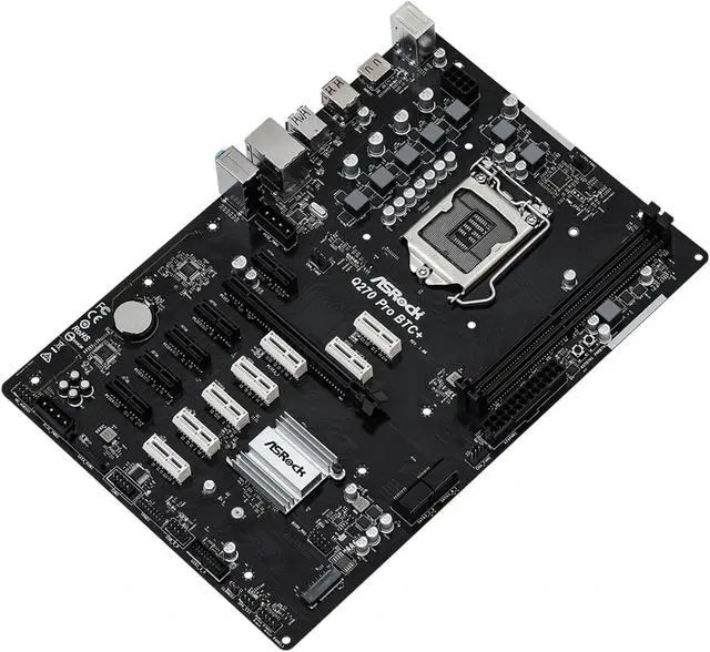Alt view image 3 of 5 - Asrock Q270 PRO BTC+ Mining Board Intel 1151 ATX DDR4  Motherboard