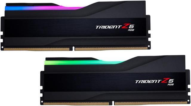 Alt view image 2 of 5 - 96GB G.Skill DDR5 Trident Z5 RGB 6400MHz CL32 1.35V Dual Channel Kit 2x 48GB Black