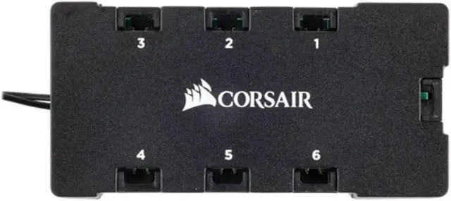 Alt view image 7 of 10 - CORSAIR CO-8950020 RGB LED FAN HUB HD/SP RGB