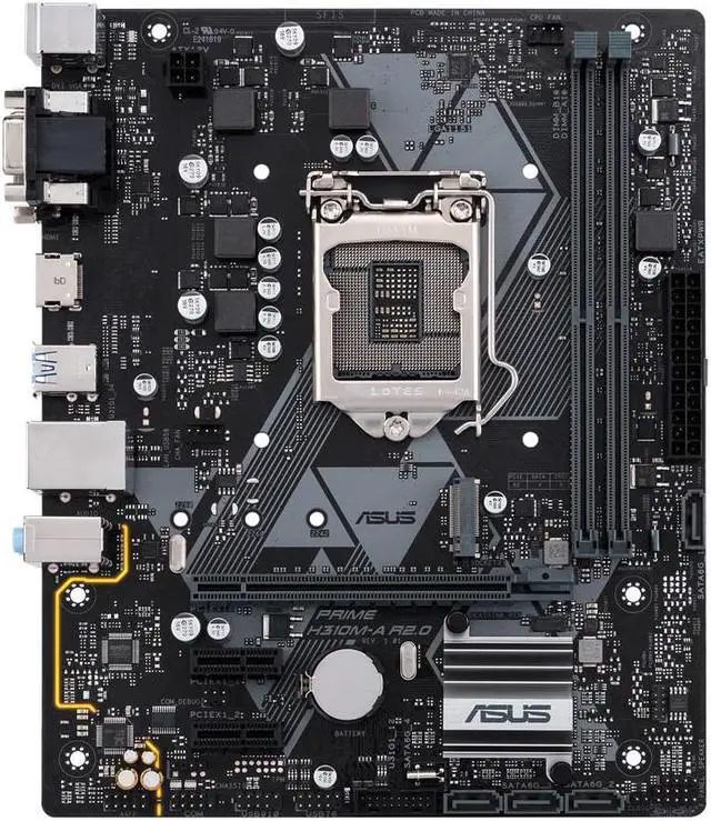 Alt view image 6 of 15 - ASUS Intel PRIME H310M-A R2.0 Socket LGA 1151 DDR4 Micro ATX Motherboard (90MB0Z10-M0EAY0)