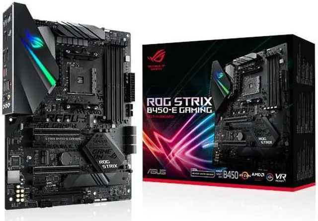 Alt view image 2 of 3 - ASUS ROG STRIX B450-E GAMING - Motherboard - ATX - Socket AM4 - AMD B450 - USB 3.1 Gen 1, USB 3.1 Gen 2, USB-C Gen1 - Bl