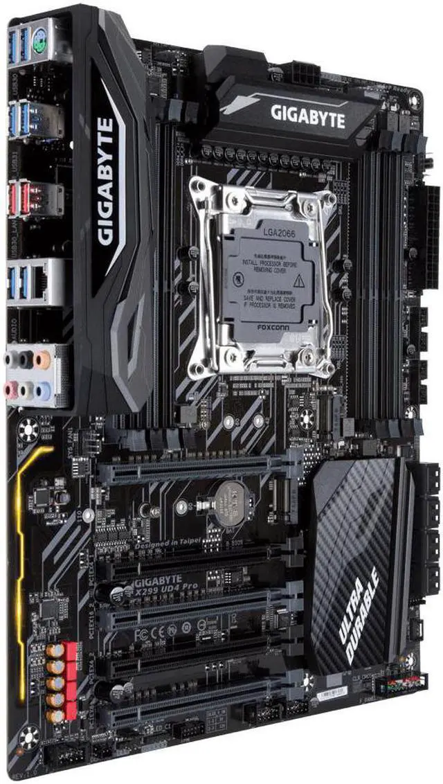 Alt view image 6 of 10 - Gigabyte Intel X299 UD4 Pro Socket LGA 2066 DDR4 ATX Motherboard (X299 UD4 PRO)