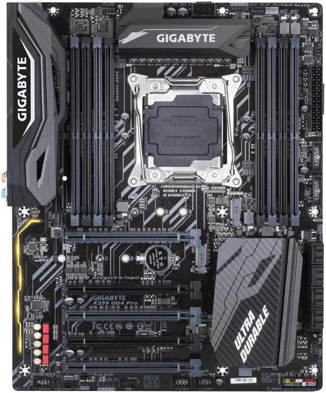 Alt view image 8 of 10 - Gigabyte Intel X299 UD4 Pro Socket LGA 2066 DDR4 ATX Motherboard (X299 UD4 PRO)
