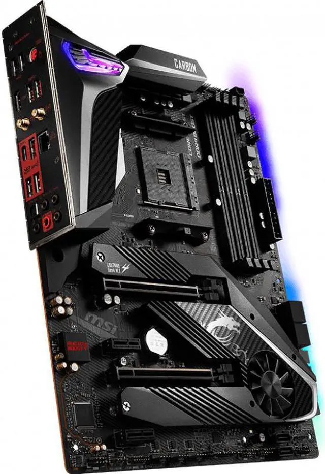 Alt view image 11 of 16 - MSI MPG X570 GAMING PRO CARBON WIFI Motherboard (AMD AM4, DDR4, PCIe 4.0, SATA 6Gb/s, M.2, USB 3.2 Gen 2, AX Wi-Fi 6, HDMI, ATX)