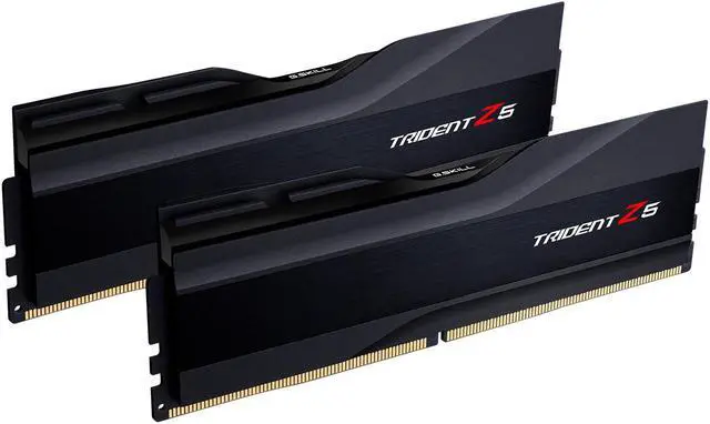 Alt view image 2 of 5 - 32GB G.Skill DDR5 Trident Z5 6000MHz CL30 1.40V Dual Channel Kit 2x 16GB Black