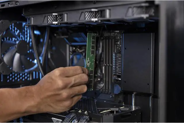Alt view image 8 of 20 - Kingston 16GB 288-Pin PC RAM DDR5 4800 (PC5 38400) Desktop Memory Model KVR48U40BS8-16