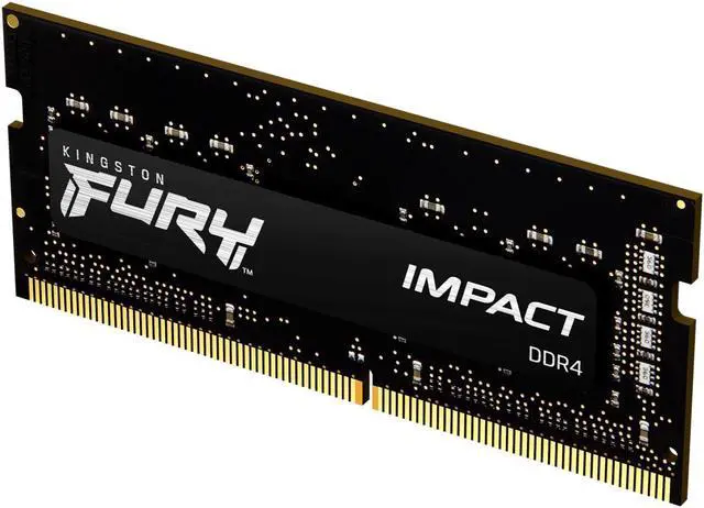 Alt view image 10 of 13 - Kingston FURY Impact 32GB (1 x 32GB) 260-pin SO-DIMM DDR4 2666 MHz CL16 Black Memory (KF426S16IB/32)