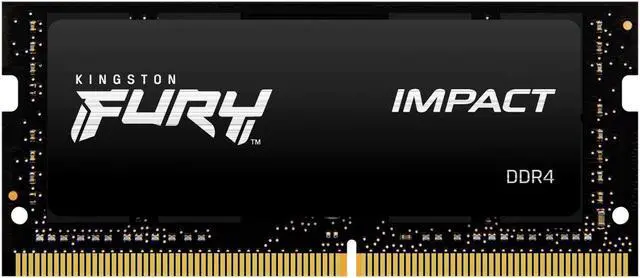 Alt view image 9 of 14 - Kingston FURY Impact 32GB (1 x 32GB) 204-pin SO-DIMM DDR4 2933 MHz CL17 Black Memory (KF429S17IB/32)