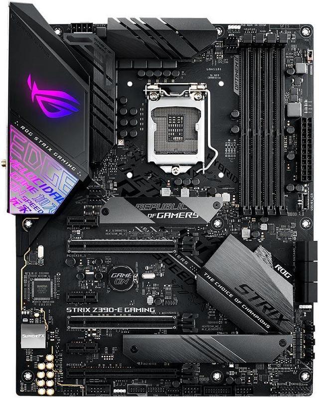 Alt view image 4 of 8 - ASUS ROG Strix Z390-E Gaming LGA 1151 (300 Series) Intel Z390 SATA 6Gb/s ATX Intel Motherboard