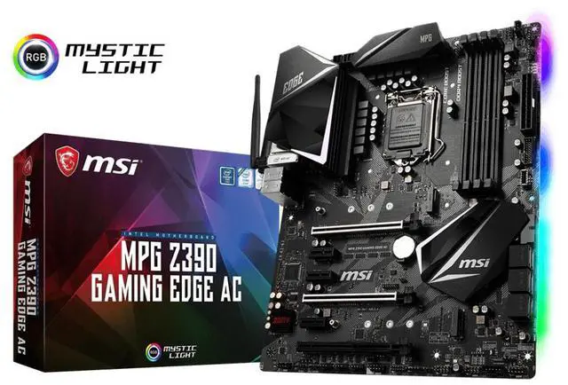 Alt view image 5 of 15 - msi intel z390 edge ac gaming atx ddr4sdram motherboard