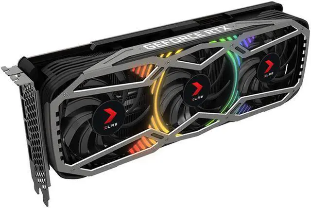 Alt view image 11 of 14 - PNY GeForce RTX 3080 10GB XLR8 Gaming Revel Epic-X RGB Triple Fan Graphics Card LHR