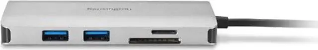 Alt view image 3 of 20 - Kensington 5-Port USB Type C Mobile Driverless Hub - Black, Silver