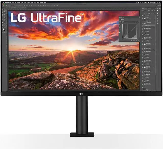 Alt view image 6 of 19 - LG Ultrafine 31.5" 4K Uhd Led LCD Monitor - 16:9 - Textured Black