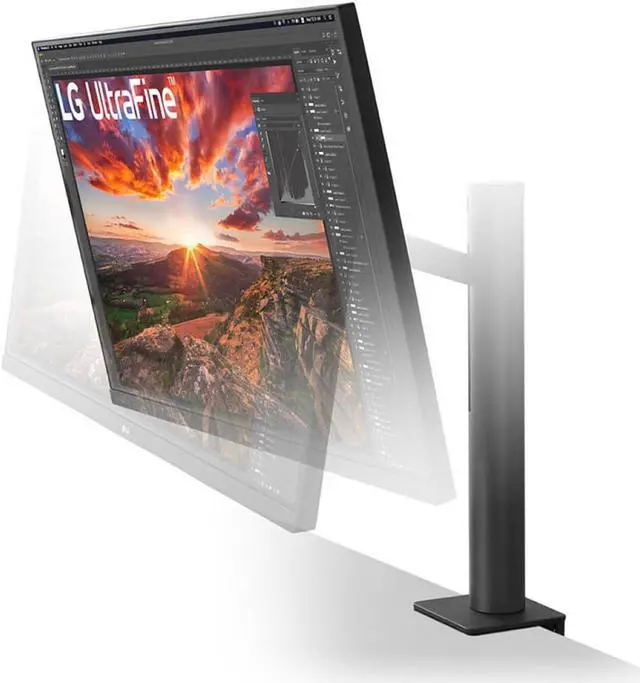 Alt view image 9 of 19 - LG Ultrafine 31.5" 4K Uhd Led LCD Monitor - 16:9 - Textured Black