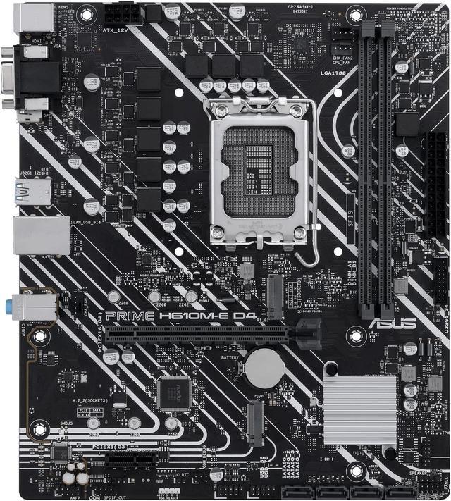 Alt view image 5 of 13 - Asus Prime H610M-E D4-CSM Intel LGA 1700 Micro ATX DDR4 Motherboard
