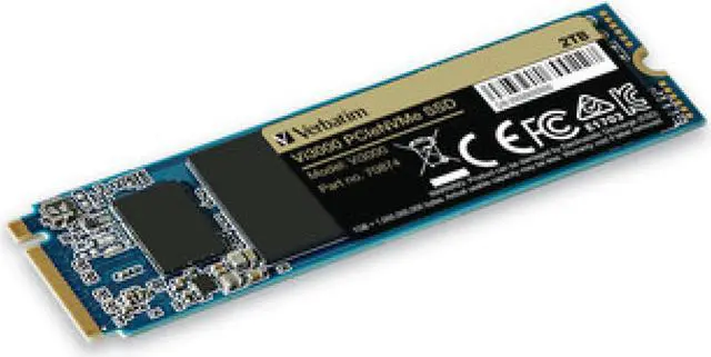 Alt view image 6 of 10 - VERBATIM 2TB VI3000 PCIe Gen 3.0 x4 NVMe M.2 2280 INTERNAL SSD